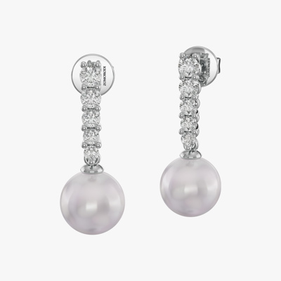 Darin Pearl and Diamond Jewelry Earrings